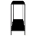 Table console Noir 100x35x75 cm Verre trempé