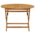 Table pliable de jardin 110 cm Bois d'acacia massif