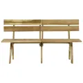 Banc de jardin 160 cm Bois de pin imprégné
