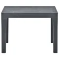 Bancs de jardin 2 pcs Anthracite Plastique