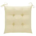 Chaises pliables de jardin 8 pcs avec coussins Bois d'acacia