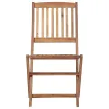 Chaises pliables d'extérieur 6 pcs Bois d'acacia solide