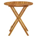 Table pliable de jardin 70 cm Bois d'acacia solide