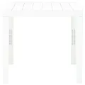 Table de jardin Blanc 78x78x72 cm Plastique