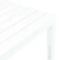 Table de jardin Blanc 78x78x72 cm Plastique