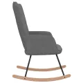 Chaise à bascule Gris foncé Tissu