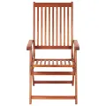 Chaises pliables de jardin 3 pcs Bois d'acacia solide