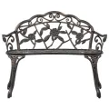 Banc de bistrot 100 cm Bronze Aluminium coulé