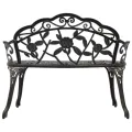 Banc de bistrot 100 cm Bronze Aluminium coulé