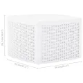 Table d'appoint Blanc 54x54x36,5 cm Plastique