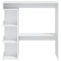 Table de bar étagère de rangement Blanc 100x50x101,5 cm