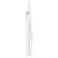 Chaises inclinables de jardin 2 pcs Plastique Blanc
