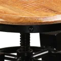 Tabourets de bar lot de 2 bois de manguier massif