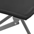 Chaises d'extérieur pliables 2 pcs Noir Acier et textilène