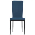 Chaises à manger lot de 2 Bleu Velours