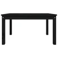 Table de jardin noir 82,5x50,5x45 cm bois massif de pin