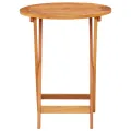 Table de jardin pliable Ø60x75 cm Bois d'eucalyptus solide