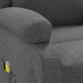 Fauteuil de massage Gris foncé Tissu