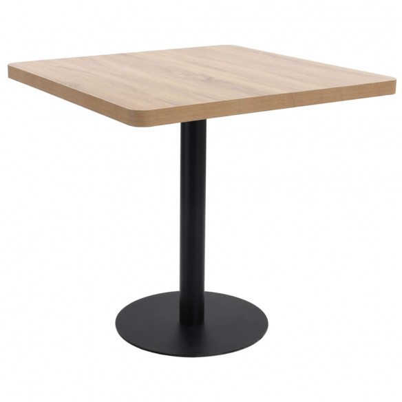 Table de bistro Marron clair 80x80 cm MDF