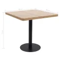 Table de bistro Marron clair 80x80 cm MDF