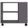 Table d'appoint Gris 70x35x55 cm Bois d'ingénierie
