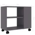 Table d'appoint Gris 70x35x55 cm Bois d'ingénierie