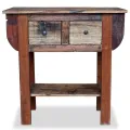 Table console Bois de récupération massif 80 x 35 x 80 cm