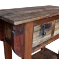Table console Bois de récupération massif 80 x 35 x 80 cm