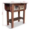 Table console Bois de récupération massif 80 x 35 x 80 cm