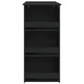 Table de bar avec rangement Noir 102x50x103,5 cm Aggloméré