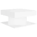 Table basse Blanc 57x57x30 cm Aggloméré