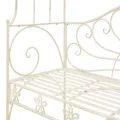 Banc de jardin 122 cm Fer Blanc antique