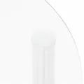 Table d'appoint 2 niveaux Transparent 38 cm Verre trempé