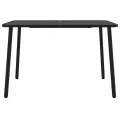 Table de jardin anthracite 110x80x71 cm acier