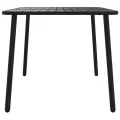 Table de jardin anthracite 110x80x71 cm acier
