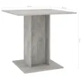 Table de salle à manger Gris béton 80 x 80 x 75 cm Aggloméré