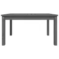 Table de jardin gris 82,5x50,5x45 cm bois massif de pin
