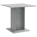 Table à dîner Sonoma gris 80x80x75 cm Bois d'ingénierie
