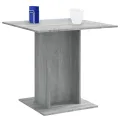 Table à dîner Sonoma gris 80x80x75 cm Bois d'ingénierie