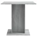 Table à dîner Sonoma gris 80x80x75 cm Bois d'ingénierie