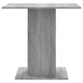Table à dîner Sonoma gris 80x80x75 cm Bois d'ingénierie