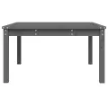 Table de jardin gris 82,5x82,5x45 cm bois massif de pin