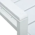 Chaises de jardin 4 pcs Blanc PEHD Aspect de bois