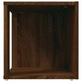 Table d'appoint Chêne marron 33x33x34,5 cm Bois d'ingénierie