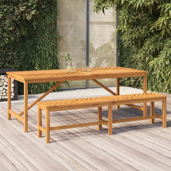 Table à manger de jardin 200x90x74 cm bois d'acacia solide