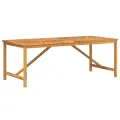 Table à manger de jardin 200x90x74 cm bois d'acacia solide