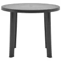 Table de jardin Anthracite 89 cm Plastique