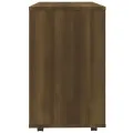 Table d'appoint Chêne marron 70x35x55 cm Bois d'ingénierie