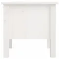 Table d'appoint Blanc 40x40x39 cm Bois massif de pin