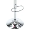 Tabourets de bar lot de 2 blanc similicuir